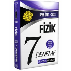 2023 KPSS ÖABT Fizik 7 Öğretmenliği Deneme - Pegem Yayınları