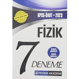 2023 KPSS ÖABT Fizik 7 Öğretmenliği Deneme - Pegem Yayınları