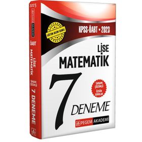 2023 KPSS ÖABT Lise Matematik Öğretmenliği 7 Deneme - Pegem Yayınları