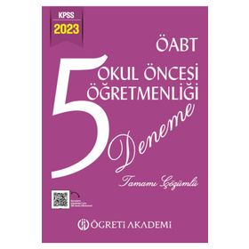 2023 Kpss Öabt Okul Öncesi Öğretmenliği 5 Deneme Öğreti Akademi