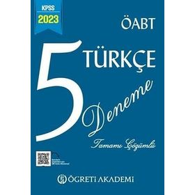 2023 Kpss Öabt Türkçe 5 Deneme