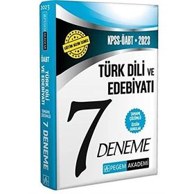 2023 Kpss Öabt Türkdili ve Edebiyatı Öğretmenliği 7 Deneme