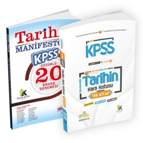2023 Kpss Tarihin Kara Kutusu Tek Kitap Manifesto Branş Denemesi Çözümlü Deneme ve Soru Bankası Seti