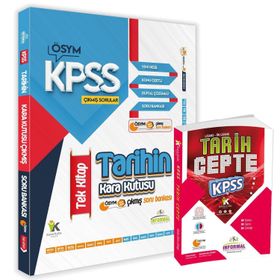2023 KPSS Tarihin Kara Kutusu Ve Tarih Cepte Konu-Soru-Cevap Konu Özetli Dijital Çözümlü 2'li Set - İnformal Yayınları