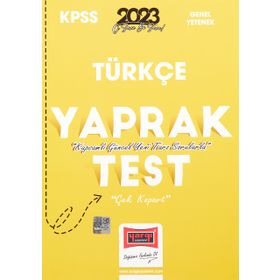 2023 Kpss Türkçe Çek Kopart Yaprak Test