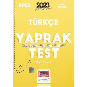 2023 Kpss Türkçe Çek Kopart Yaprak Test