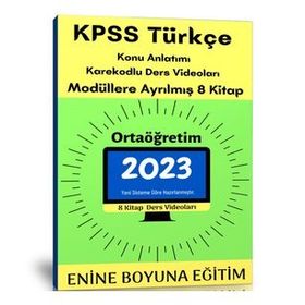 2023 Kpss Türkçe Ortaöğretim Modüler Kitap Seti Enine Boyuna Eğitim