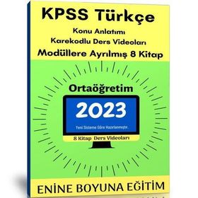 2023 Kpss Türkçe Ortaöğretim Modüler Kitap Seti Enine Boyuna Eğitim