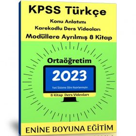 2023 Kpss Türkçe Ortaöğretim Modüler Kitap Seti Enine Boyuna Eğitim