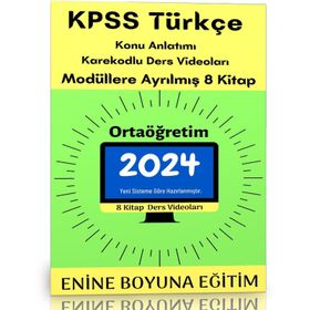 2023 Kpss Türkçe Ortaöğretim Modüler Kitap Seti Enine Boyuna Eğitim