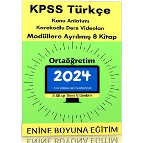 2023 Kpss Türkçe Ortaöğretim Modüler Kitap Seti Enine Boyuna Eğitim