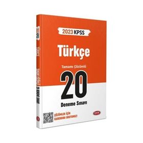 2023 Kpss Türkçe Tamamı Çözümlü 20 Deneme Sınavı - Data Yayınları