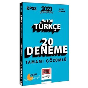2023 KPSS Türkçe Tamamı Çözümlü 20 Deneme Yargı Yayınları