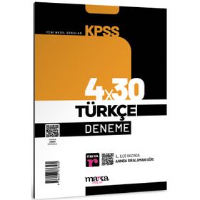 2023 KPSS Türkçe Tamamı Video Çözümlü 4x30 Deneme - Marka Yayınları