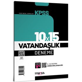 2023 KPSS Vatandaşlık 10x15 Deneme Marka Yayınları