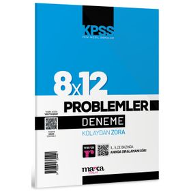 2023 KPSS Yeni Nesil 8x12 Tamamı Video Çözümlü Problemler Deneme - Marka Yayınları