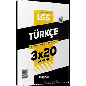 2023 LGS 1. Dönem Konuları Türkçe 3x20 Deneme Marka Yayınları - Marka Yayınları