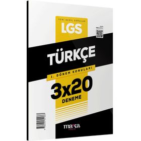 2023 LGS 1. Dönem Konuları Türkçe 3x20 Deneme Marka Yayınları - Marka Yayınları