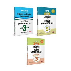 2023 MEB EKYS Müdür ve Müdür Yardımcılığı 3 Yıl Çıkmış Sorular ve Çözümleri - Data Yayınları