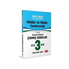 2023 MEB EKYS Müdür ve Müdür Yardımcılığı 3 Yıl Çıkmış Sorular ve Çözümleri - Data Yayınları