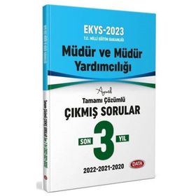 2023 MEB EKYS Müdür ve Müdür Yardımcılığı 3 Yıl Çıkmış Sorular ve Çözümleri - Data Yayınları