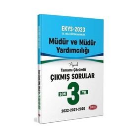 2023 MEB EKYS Müdür ve Müdür Yardımcılığı 3 Yıl Çıkmış Sorular ve Çözümleri - Data Yayınları