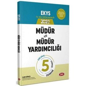 2023 MEB EKYS Müdür ve Müdür Yardımcılığı 5 Deneme Sınavı - Data Yayınları