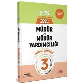 2023 Meb Ekys Müdür ve Müdür Yardımcılığı Tamamı Çözümlü 3 Deneme Sınavı - Data Yayınları