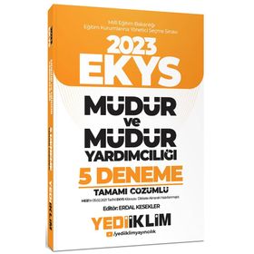 2023 MEB EKYS Müdür ve Müdür Yardımcılığı Tamamı Çözümlü 5 Deneme - Yediiklim Yayınları