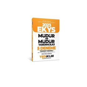 2023 MEB EKYS Müdür ve Müdür Yardımcılığı Tamamı Çözümlü 5 Deneme - Yediiklim Yayınları