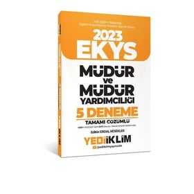 2023 MEB EKYS Müdür ve Müdür Yardımcılığı Tamamı Çözümlü 5 Deneme - Yediiklim Yayınları