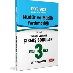 2023 Meb Ekys Müdür ve Yardımcılığı Son 3 Yıl Çıkmış Sorular - Data Yayınları