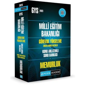 2023 Meb Görevde Yükselme Sınavlarına Hazırlık Konu Anlatımlı Soru Bankası Memurluk