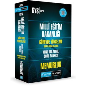 2023 Meb Görevde Yükselme Sınavlarına Hazırlık Konu Anlatımlı Soru Bankası Memurluk