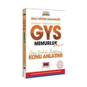 2023 MEB GYS Memurluk Kadrosu İçin Çıkmış Sorularla Desteklenmiş Konu Anlatımı - Yargı Yayınları