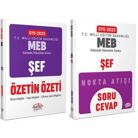 2023 Meb Gys Sef Soru Cevap ve Özetin Özeti 2 Kitap - Editör Yayınevi