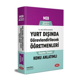 2023 Meb Yurt Dışında Görevlendirilecek Öğretmenleri Seçme Sınavı - Data Yayınları