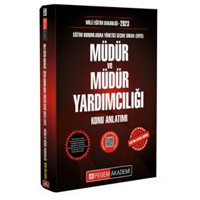 2023 Milli Eğitim Bakanlığı Ekys Müdür ve Müdür Yardımcılığı Konu Anlatımı - Pegem Yayınları