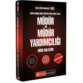 2023 Milli Eğitim Bakanlığı Ekys Müdür ve Müdür Yardımcılığı Konu Anlatımı - Pegem Yayınları