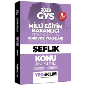 2023 Milli Eğitim Bakanlığı Görevde Yükselme Sınavı Şeflik Konu Anlatımı - Yediiklim Yayınları