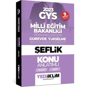 2023 Milli Eğitim Bakanlığı Görevde Yükselme Sınavı Şeflik Konu Anlatımı - Yediiklim Yayınları