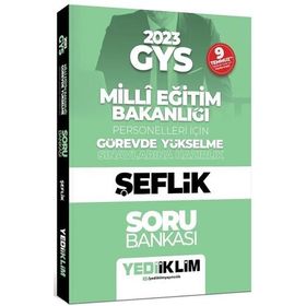 2023 Milli Eğitim Bakanlığı Görevde Yükselme Sınavı Şeflik Soru Bankası - Yediiklim Yayınları