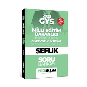 2023 Milli Eğitim Bakanlığı Görevde Yükselme Sınavı Şeflik Soru Bankası - Yediiklim Yayınları