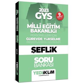 2023 Milli Eğitim Bakanlığı Görevde Yükselme Sınavı Şeflik Soru Bankası - Yediiklim Yayınları