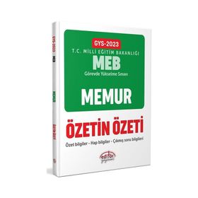 2023 Milli Eğitim Bakanlığı GYS Memur Özetin Özeti - Editör Yayınları
