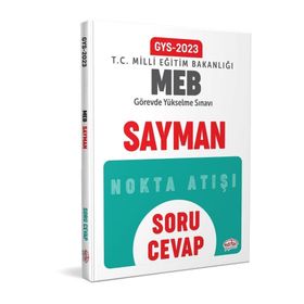 2023 Milli Eğitim Bakanlığı GYS Sayman Soru Cevap - Editör Yayınları