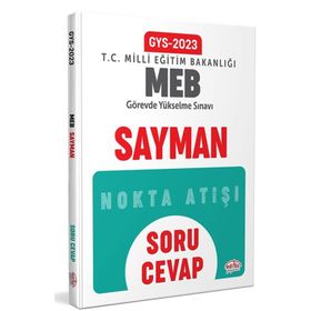 2023 Milli Eğitim Bakanlığı GYS Sayman Soru Cevap - Editör Yayınları