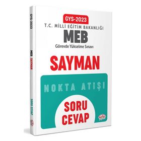 2023 Milli Eğitim Bakanlığı GYS Sayman Soru Cevap - Editör Yayınları