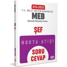 2023 Milli Eğitim Bakanlığı GYS Şef Soru Cevap - Editör Yayınları