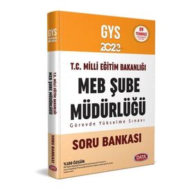 2023 Milli Eğitim Bakanlığı GYS Şube Müdürlüğü Soru Bankası - Data Yayınları